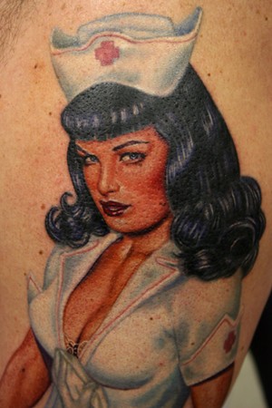 Tim Harris - Betty Page Nurse (Detail Shot)